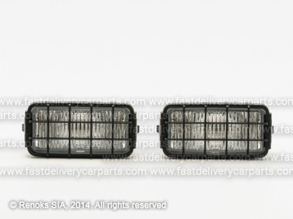 SK Felicia 94->01 fog lamp L=R komplekts H3 rectangular 94->97 with wiring WESEM