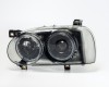 VW Golf 91->97 head lamp L+R H1/H3 manual/electrical tonēts with lens komplekts TYC