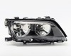 BMW 3 E46 01->05 head lamp R H7/H7 black rim electrical with motor DEPO