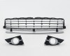 RN Scenic 06->09 bumper grille lower set with silver moulding