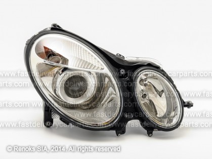 MB E W211 02->06 head lamp R H7/H7 with motor with bulbs HELLA