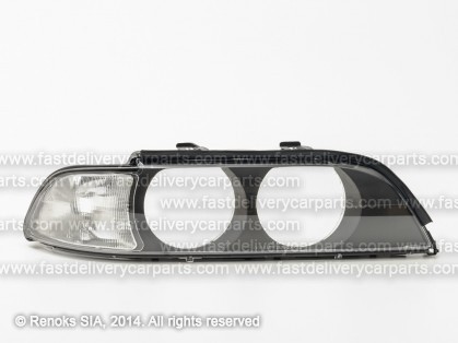 BMW 5 E39 96->00 head lamp glass R white corner lamp with inner glass TYC