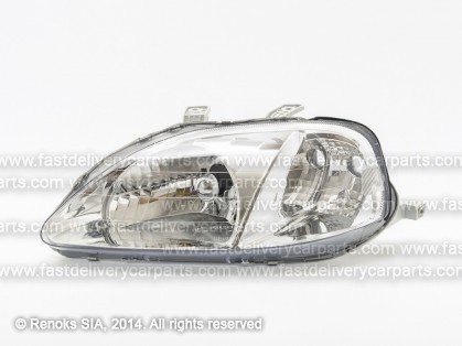 HN Civic 99->01 head lamp L manual/electrical type VALEO DEPO