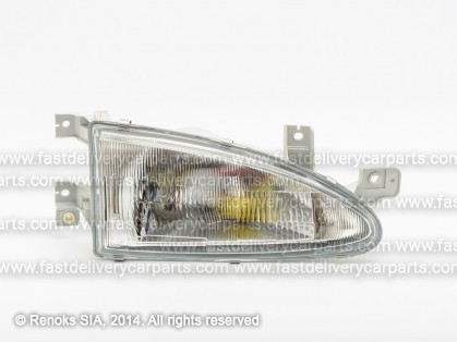 HY Accent 94->97 head lamp 3D R H4 electrical DEPO