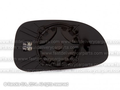 CV Lacetti 03->09 mirror glass with holder L heated aspherical