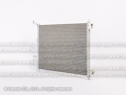 NS Micra 03->10 condenser 650X355X16 with receiver dryer 1.0/1.2/1.4