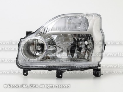 NS Xtrail 07->14 head lamp L H4 electrical with motor 07->10 TYC