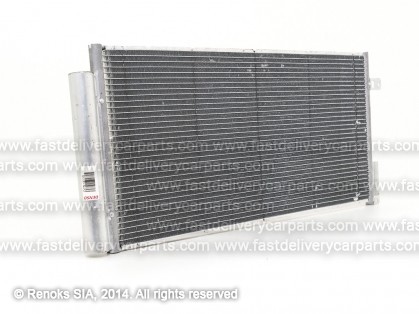 FT Doblo 10->14 condenser 670X315X16 with integrated receiver dryer 1.3/1.6/2.0 DENSO