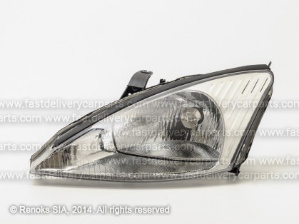 FD Focus 98->04 head lamp L H4 98->01 silver rim electrical DJ AUTO