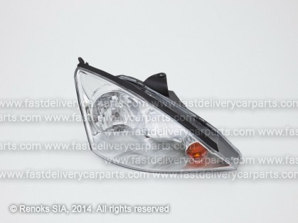 FD Focus 98->04 head lamp R H1/H7 01->04 silver rim electrical DJ AUTO