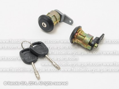 FD Fiesta 95->99 door lock cylinders front with keys set 2pcs