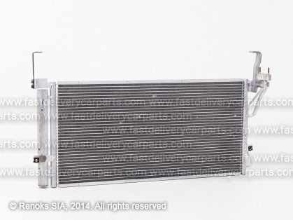 HY Santa Fe 01->06 condenser 700X340X16 with receiver dryer 2.0/2.4/2.7/2.0D SRLine