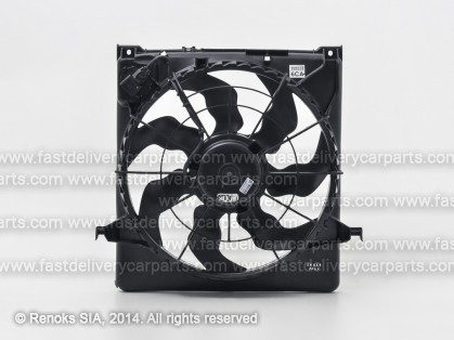 HY i30 07->12 cooling fun with shroud 420mm 200W 3pin HALLA/HANON