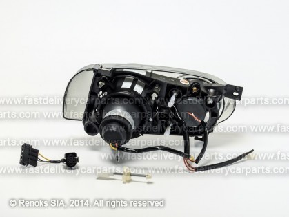 VW Golf 91->97 head lamp L+R H1/H3 manual/electrical tonēts with lens komplekts TYC