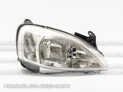 OP Corsa 00->06 head lamp R H7/H7 00->03 electrical with motor tips MARELLI DEPO