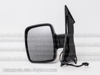 MB Vito 96->03 mirror L electrical heated black convex 5pins