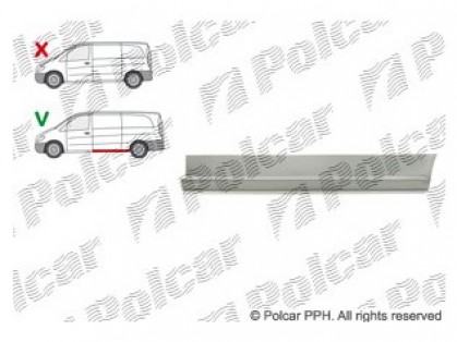 MB Vito 03->10 remontdaļa sānam L H=250MM, L=1555MM