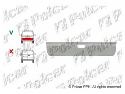 MB Vito 03->10 aizmugures vāka remontdaļa H=295MM