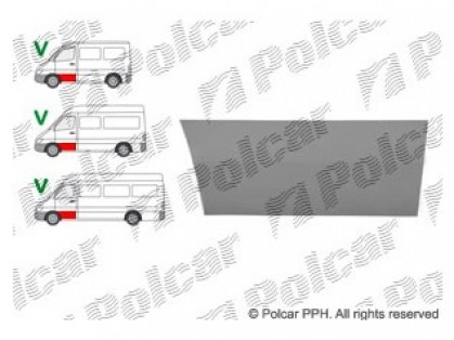 MB Sprinter 95->00 durvju apakša priekšējā L 450MM