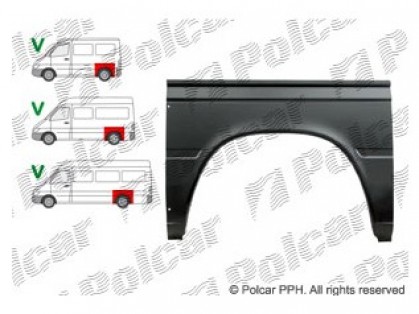 MB Sprinter 95->00 арка задняя L=R