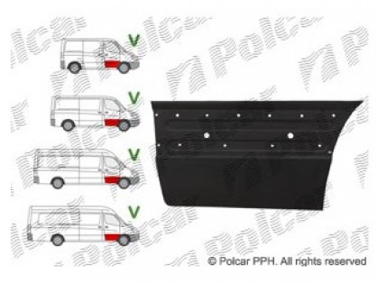 MB Sprinter 06->13 door repear part front lower R