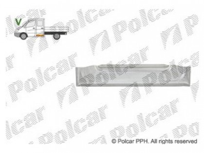 MB Sprinter 06->13 remontdaļa aizmugures sānu durvju apakšas dubultkabīnei iekšējā L=R
