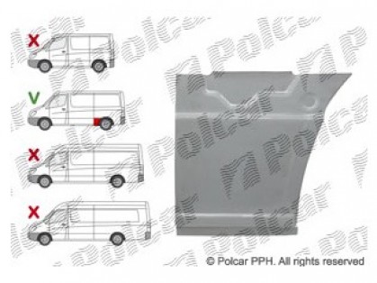 MB Sprinter 06->13 remontdaļa sānam R apakšas daļa pirms riteņa 3265