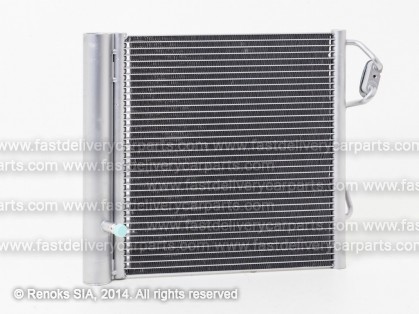 SMART Fortwo 98->06 condenser 375X376X20 with integrated receiver dryer 0.6/0.7/0.8D SRLine