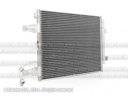 MT Colt 04->08 condenser 550X390X16 with integrated receiver dryer 1.1/1.3/1.5/1.5D