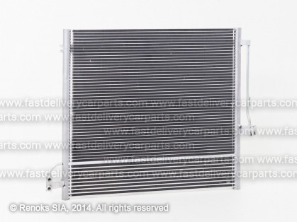 MB ML W166 11->15 condenser 640X570X22 with integrated receiver dryer with integral oil cooler BENZ/DIES SRLine