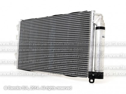 MINI Cooper 01->07 condenser 625X315X16 with receiver dryer 1.4/1.6