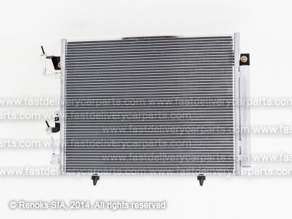 MT Pajero 06-> condenser 662X500X18 with integrated receiver dryer 3.0/3.8/3.2D