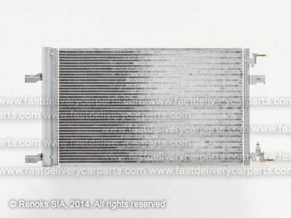 OP Astra 09->15 condenser 665X395X16 with integrated receiver dryer 1.4/1.6/1.6D/1.7D/2.0D SRLine