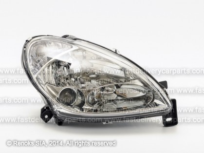 CT Xsara 00->05 head lamp R H1/H3/H7 electrical with motor DEPO