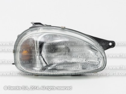 OP Corsa 93->00 head lamp R H4 93->99 electrical type VALEO TYC