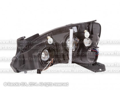 OP Corsa 00->06 фара R H7/H7 00->03 электро с моторчиком тип VALEO TYC