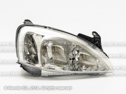 OP Corsa 00->06 фара R H7/H7 02->04 тип VALEO CLEAR DJ AUTO