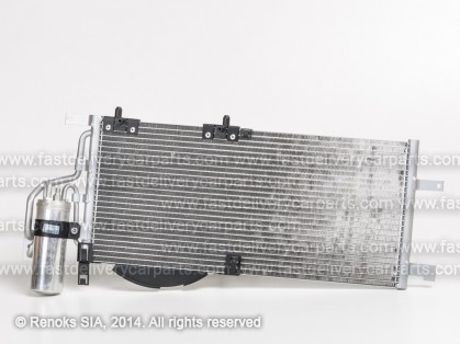 OP Corsa 00->06 condenser 595X265X16 with receiver dryer 1.3D/1.7D SRLine