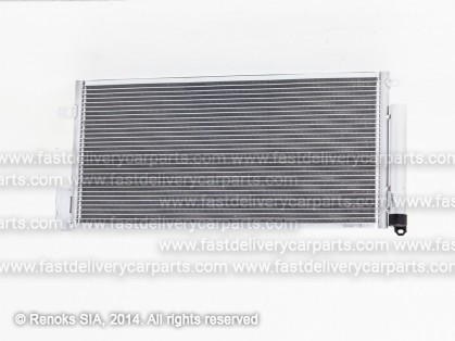 OP Corsa 06->11 condenser 675X305X17 with integrated receiver dryer 1.6/1.3D/1.7D SRLine