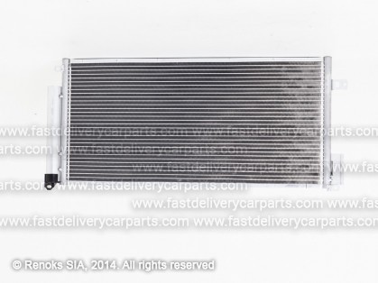 OP Corsa 06->11 condenser 675X305X17 with integrated receiver dryer 1.6/1.3D/1.7D SRLine