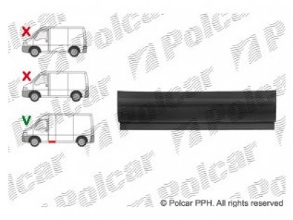 PG Boxer 94->02 sāna remontdaļa R=L L=500MM H=135MM