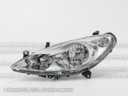 PG 307 01->05 head lamp L H1/H1/H7 electrical with motor type VALEO TYC