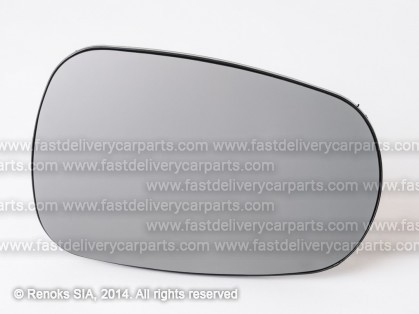 RN Megane 95->99 mirror glass with holder L=R heated convex