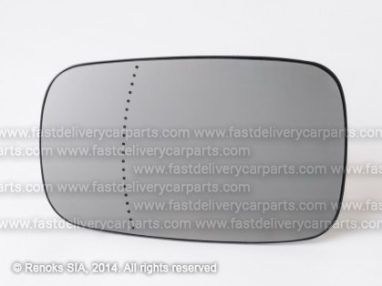 RN Megane 02->05 mirror glass with holder L=R for electrical mirror heated aspherical