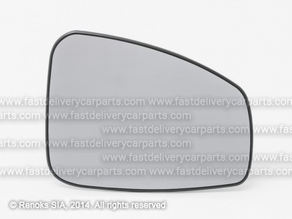 RN Megane 08->13 mirror glass with holder R heated convex