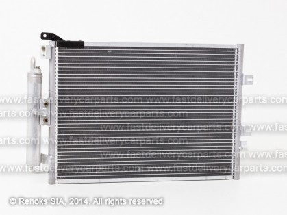 RN Clio 05->09 condenser 545X380X16 with receiver dryer 1.5D SRLine