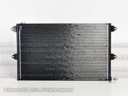 VW Polo Classic 97-> condenser 605X365X16 without dryer 1.4/1.6/1.7D/1.9D/1.9D