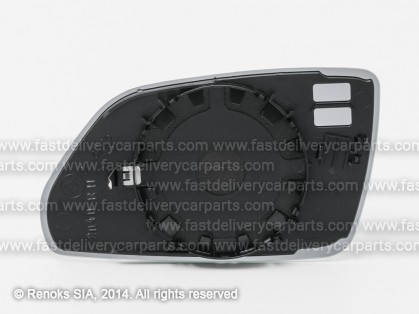 VW Polo 05->09 mirror glass with holder R convex VIEW MAX