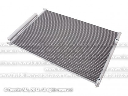 SZ Grand Vitara 05-> condenser 675X420X16 with integrated receiver dryer 1.6/2.0/2.4/1.9D SRLine