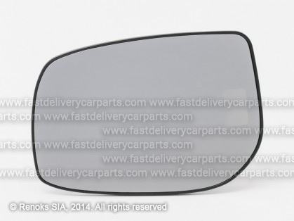 TT Yaris 06->09 mirror glass with holder L convex square fastening